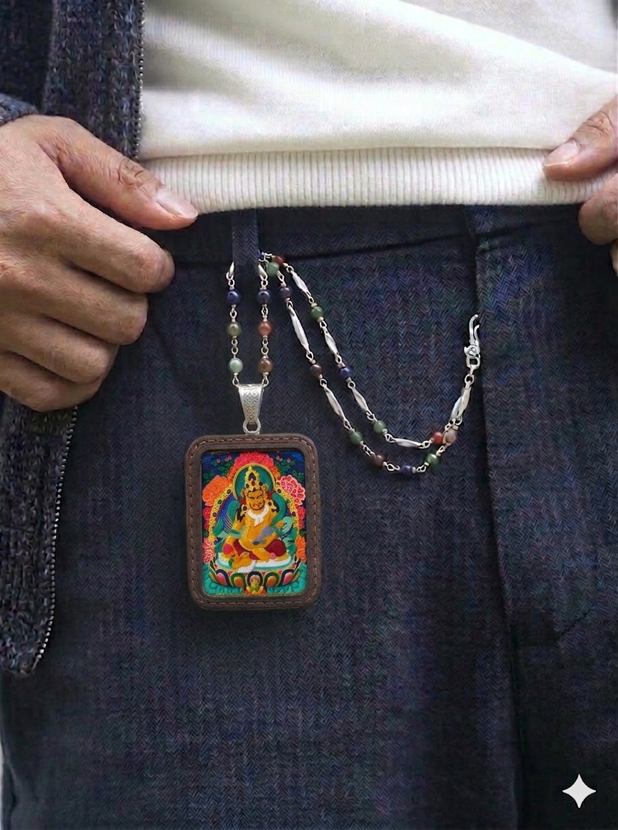 the Original Portable Thangka - Dzambhala